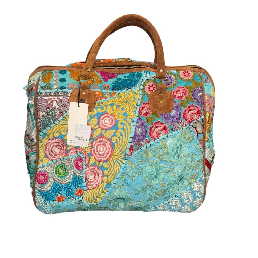 Free People Marrakesh Patched Weekender bag